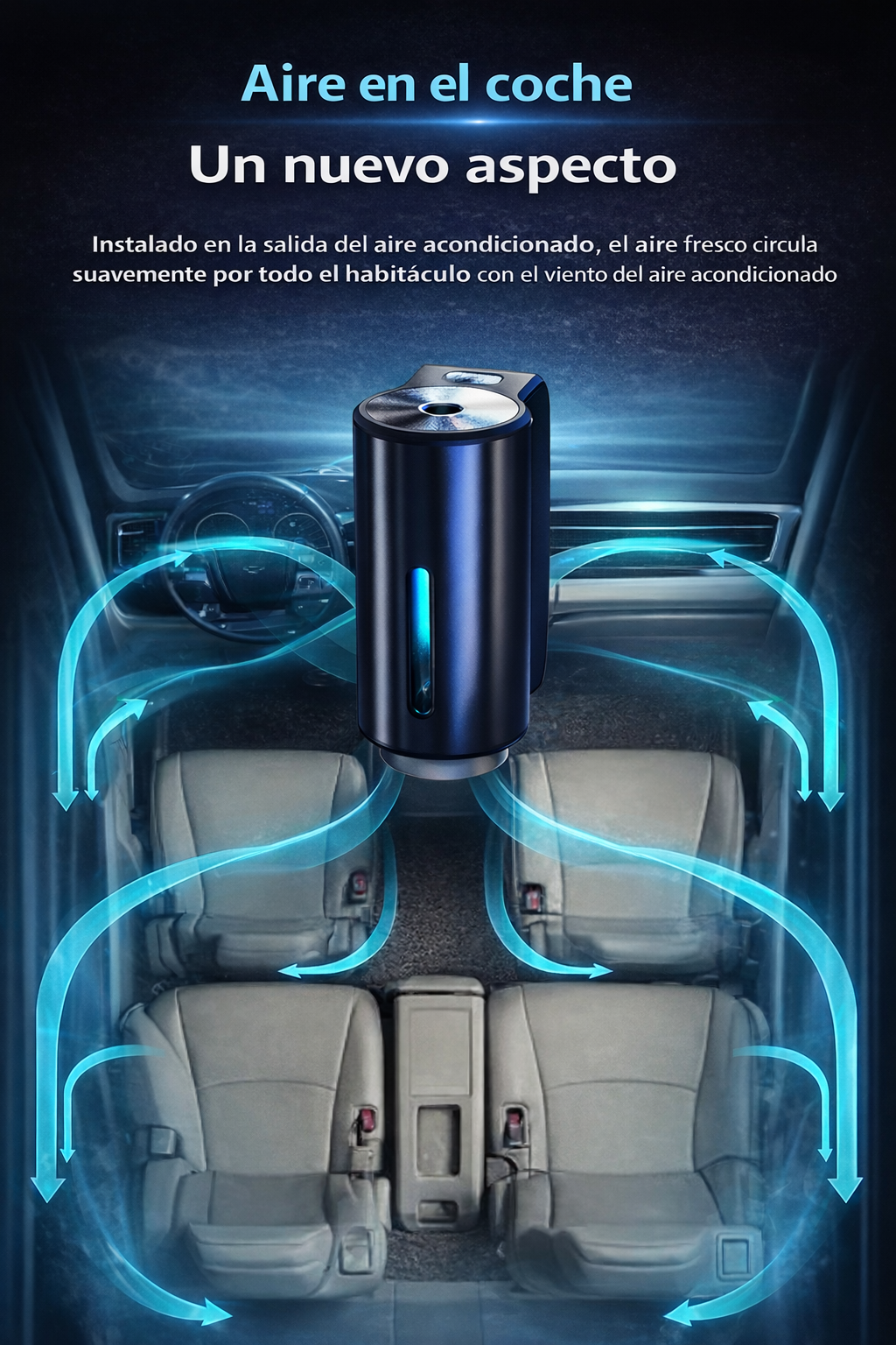 Difusor de aroma para coche, automático, en spray,