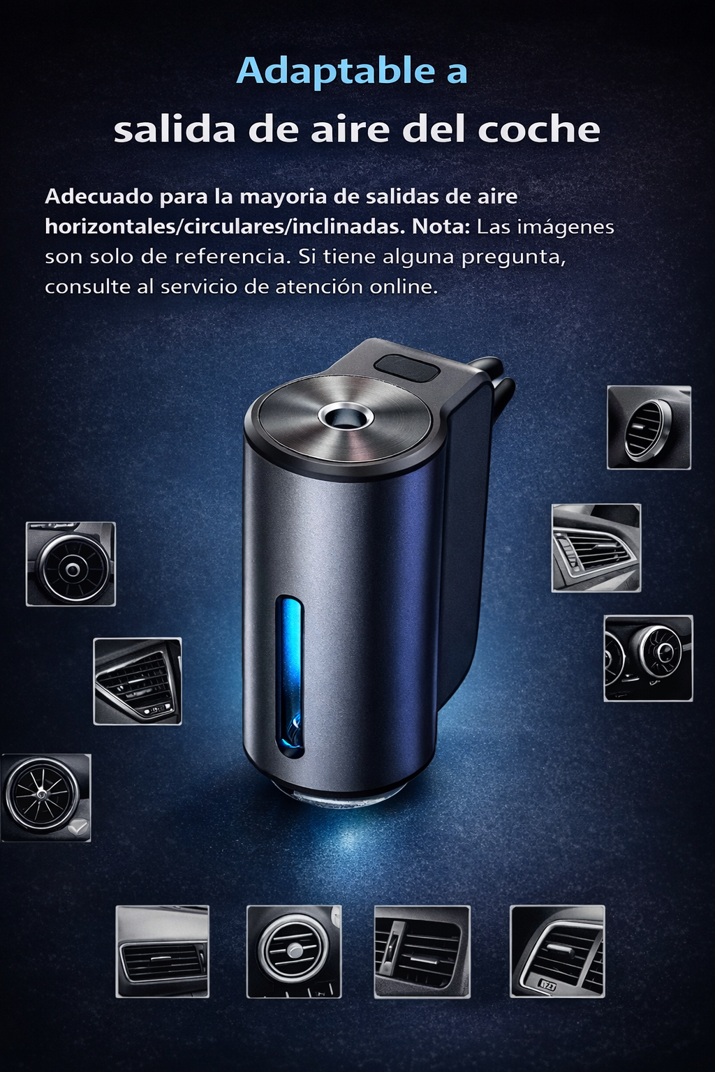 Difusor de aroma para coche, automático, en spray,